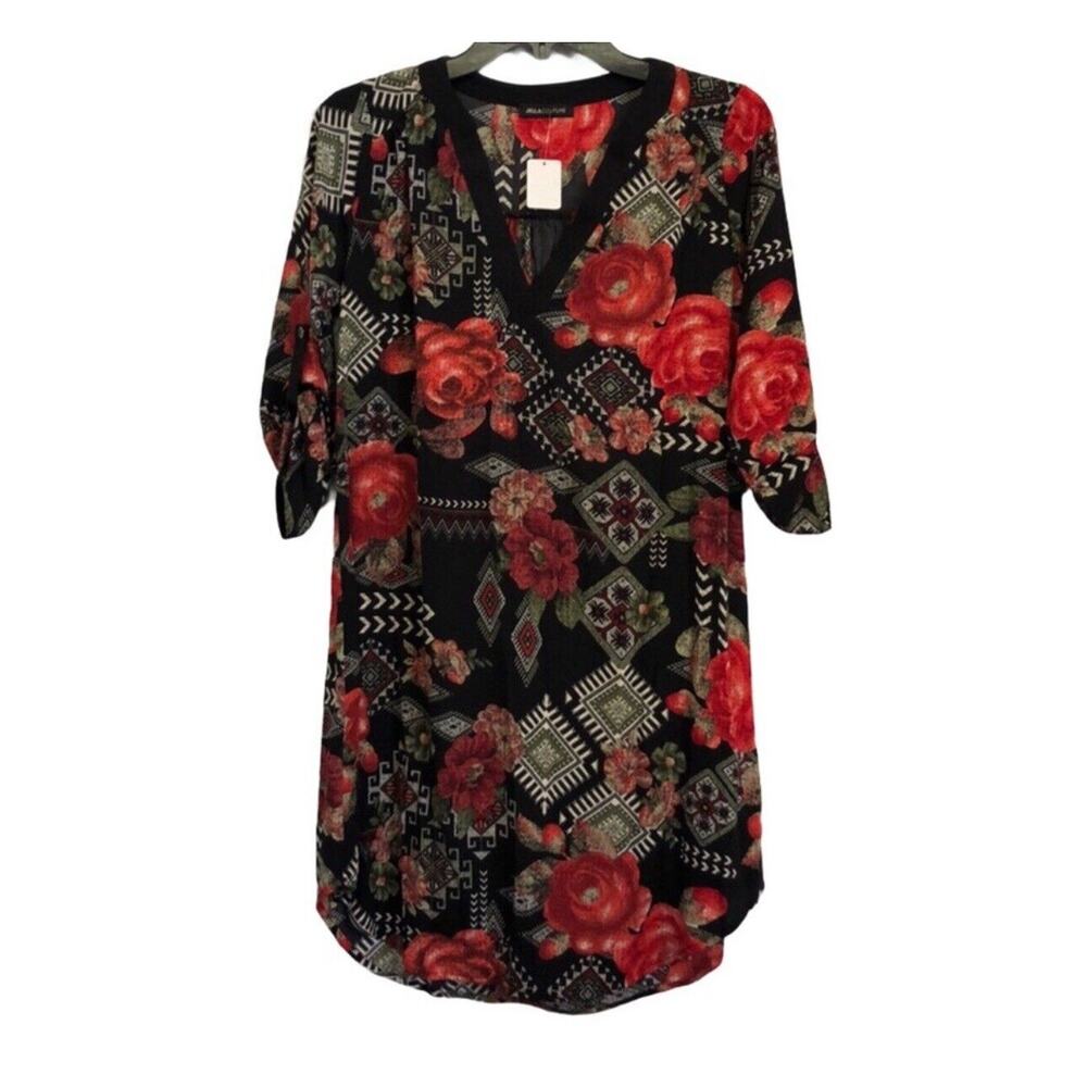 jella Couture floral Aztec print dress Women's Size-S small NWT